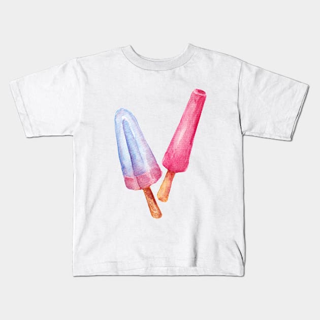 ice cream Kids T-Shirt by lisenok